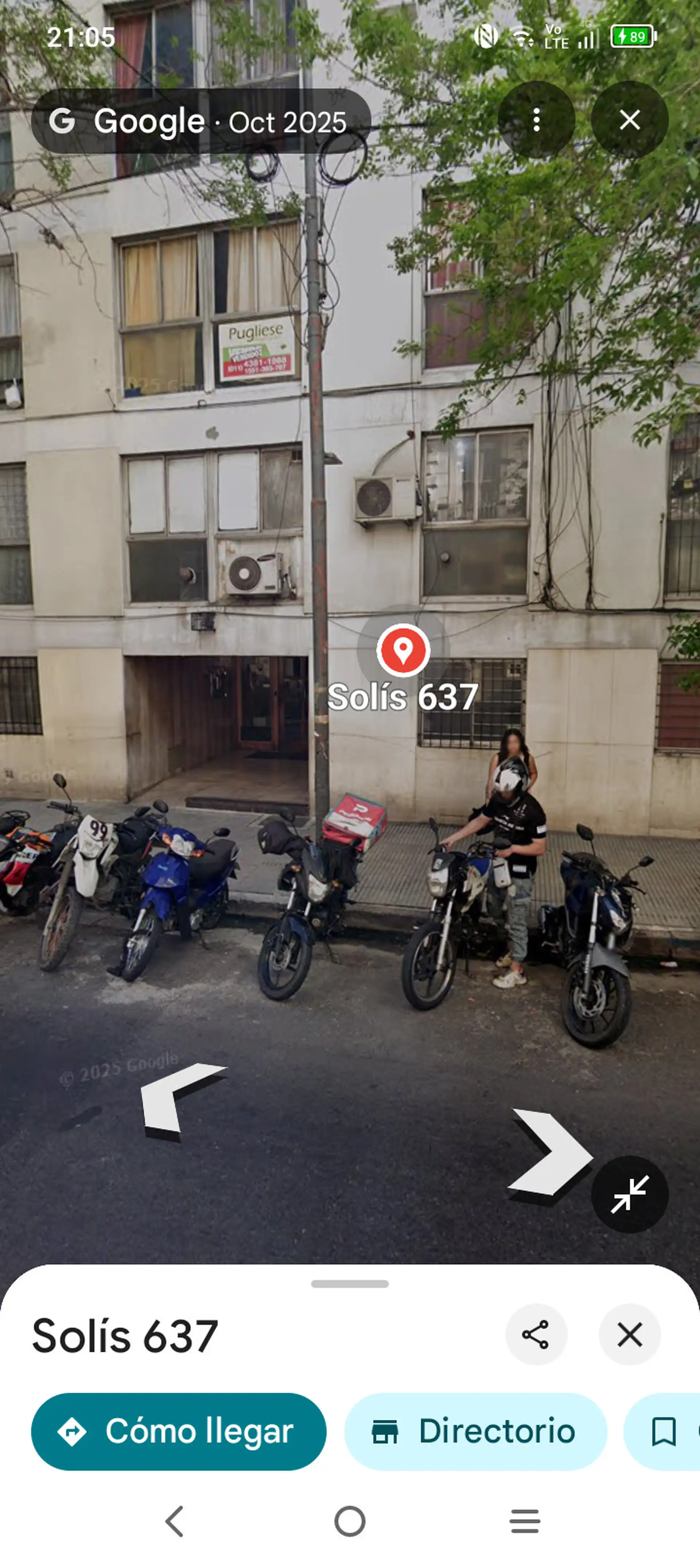 Two-room apartment with patio in Congreso