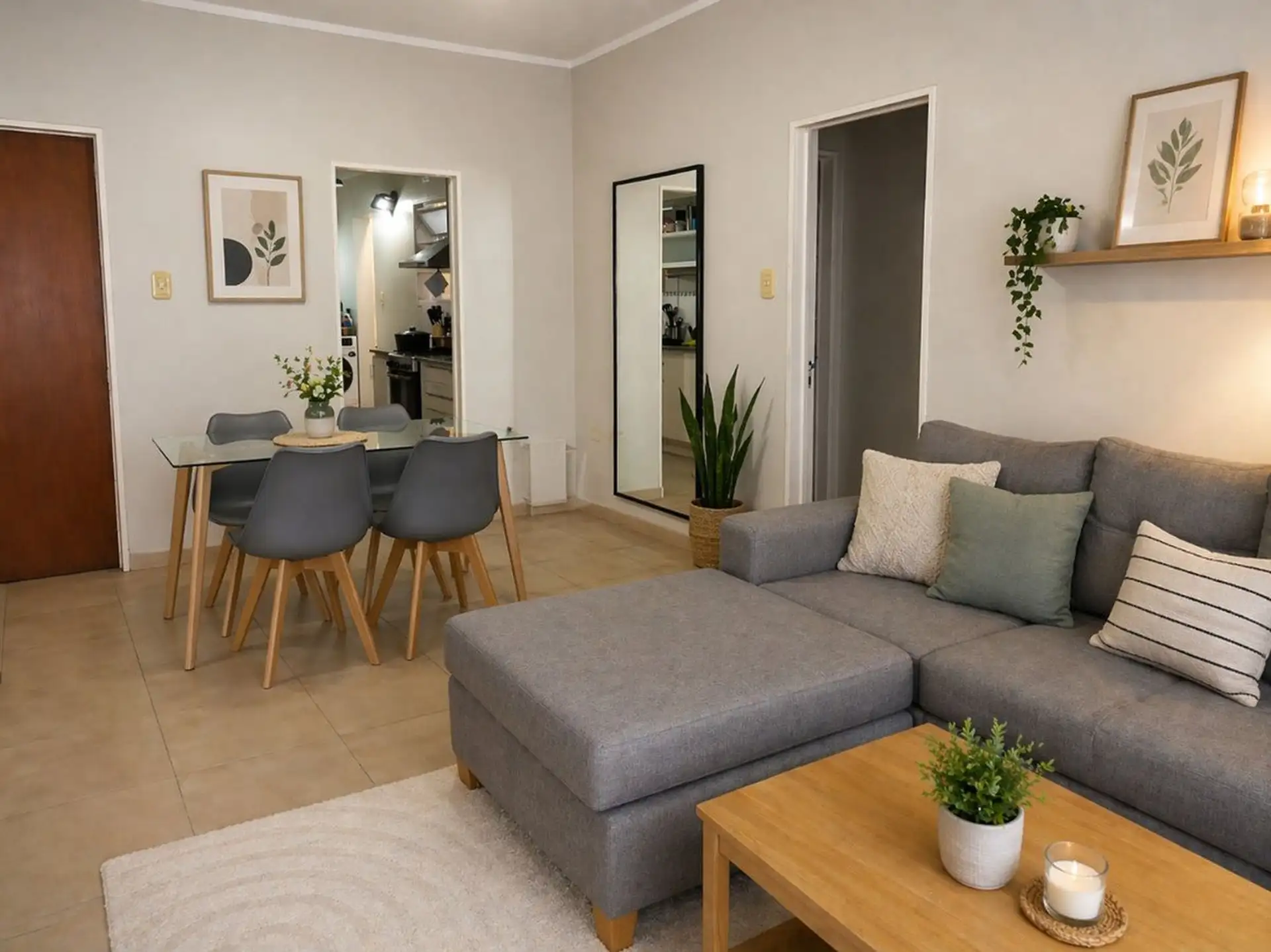 Apartamento de 2 quartos no contrafrente no 4º andar em La Plata