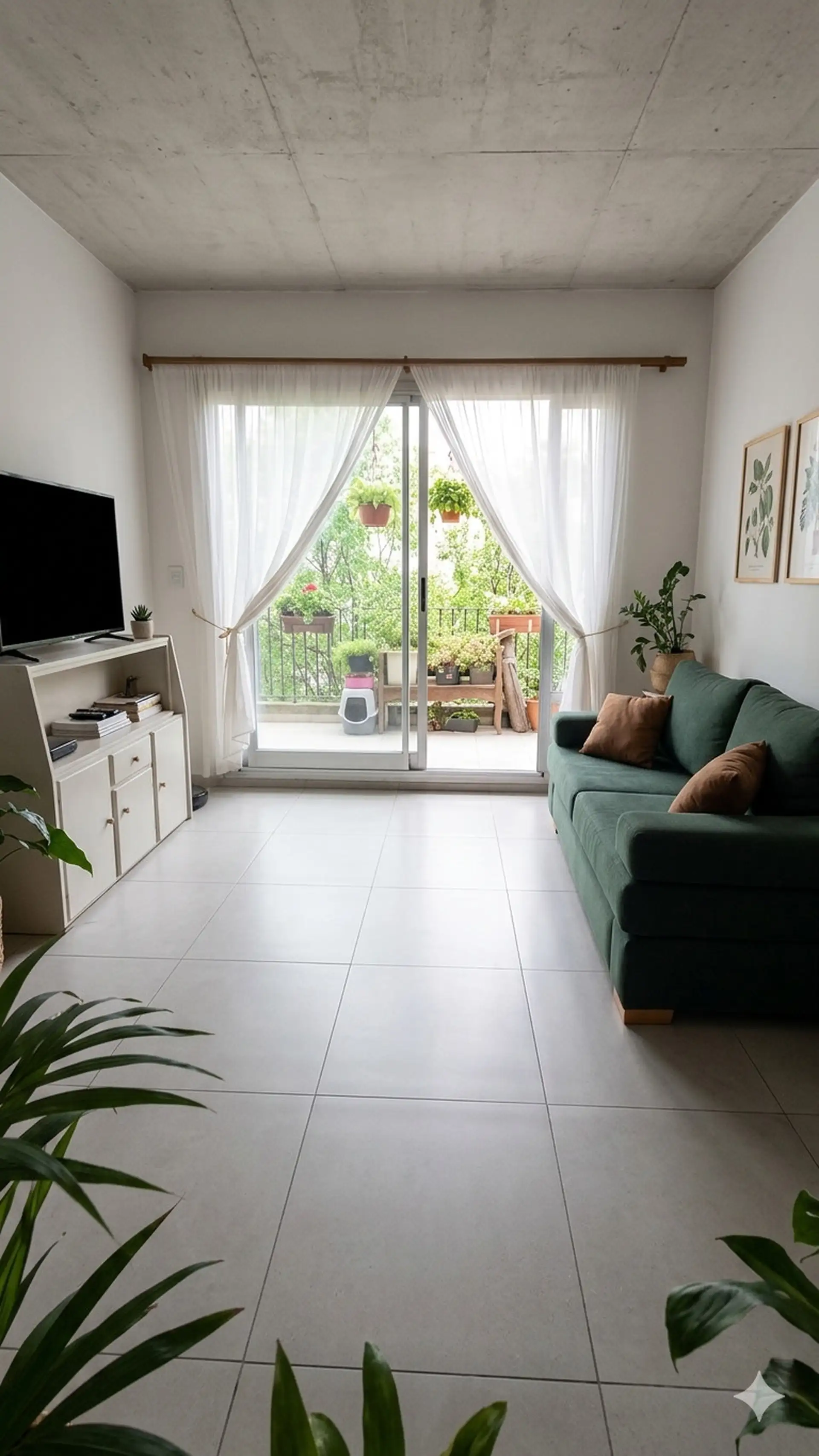 Departamento monoambiente en Almagro con balcón terraza