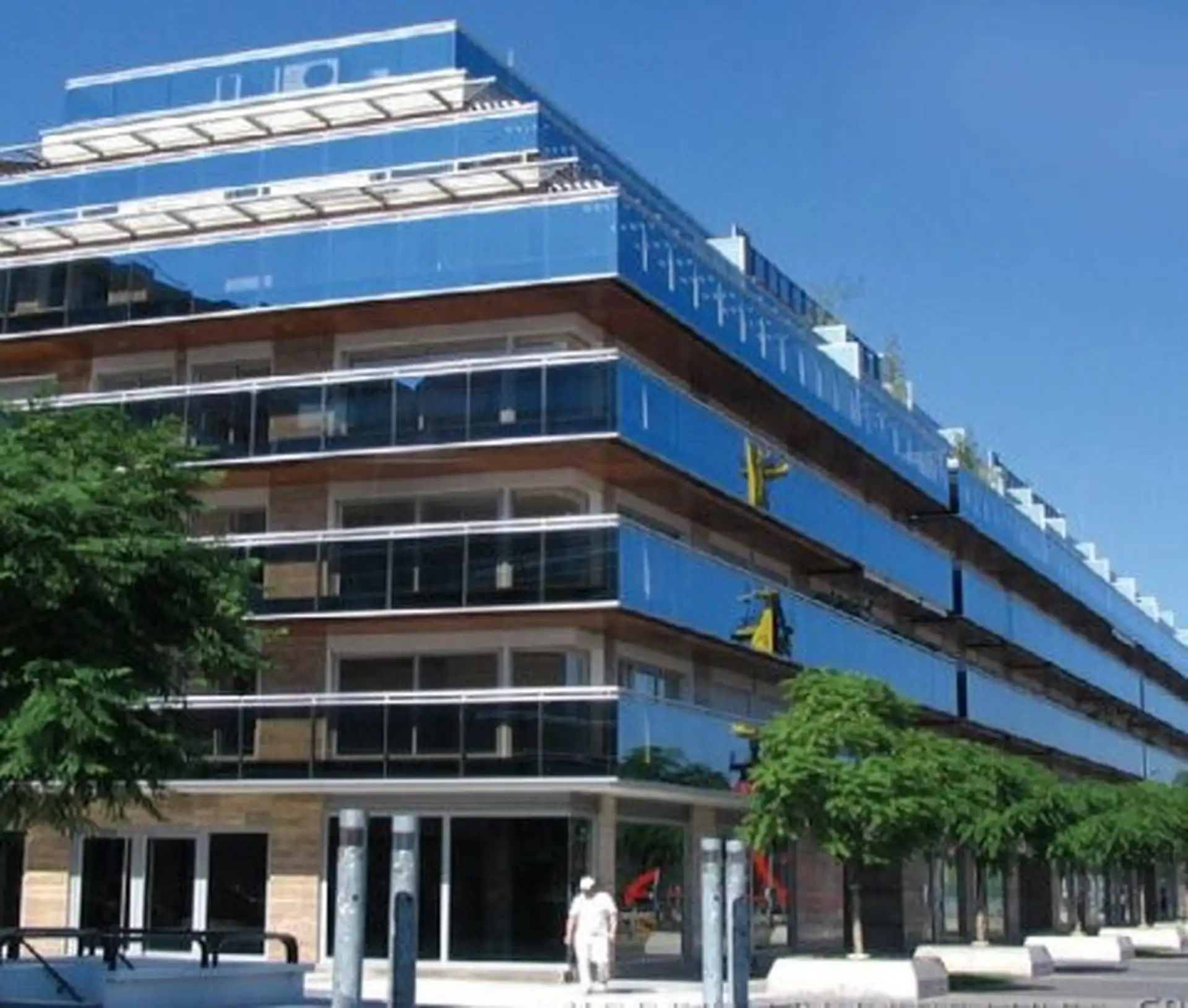 Apartamento de 1 quarto com varanda contínua em Puerto Madero