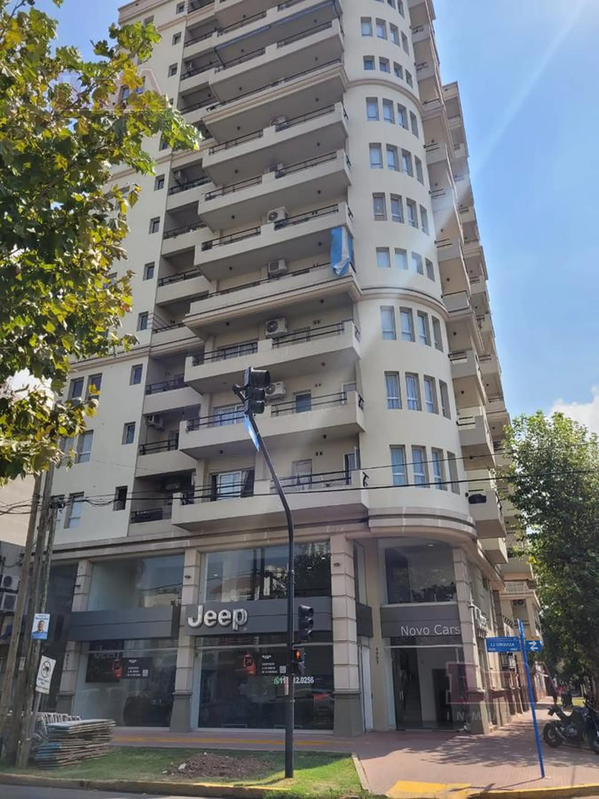 12th-floor balcony, pool building