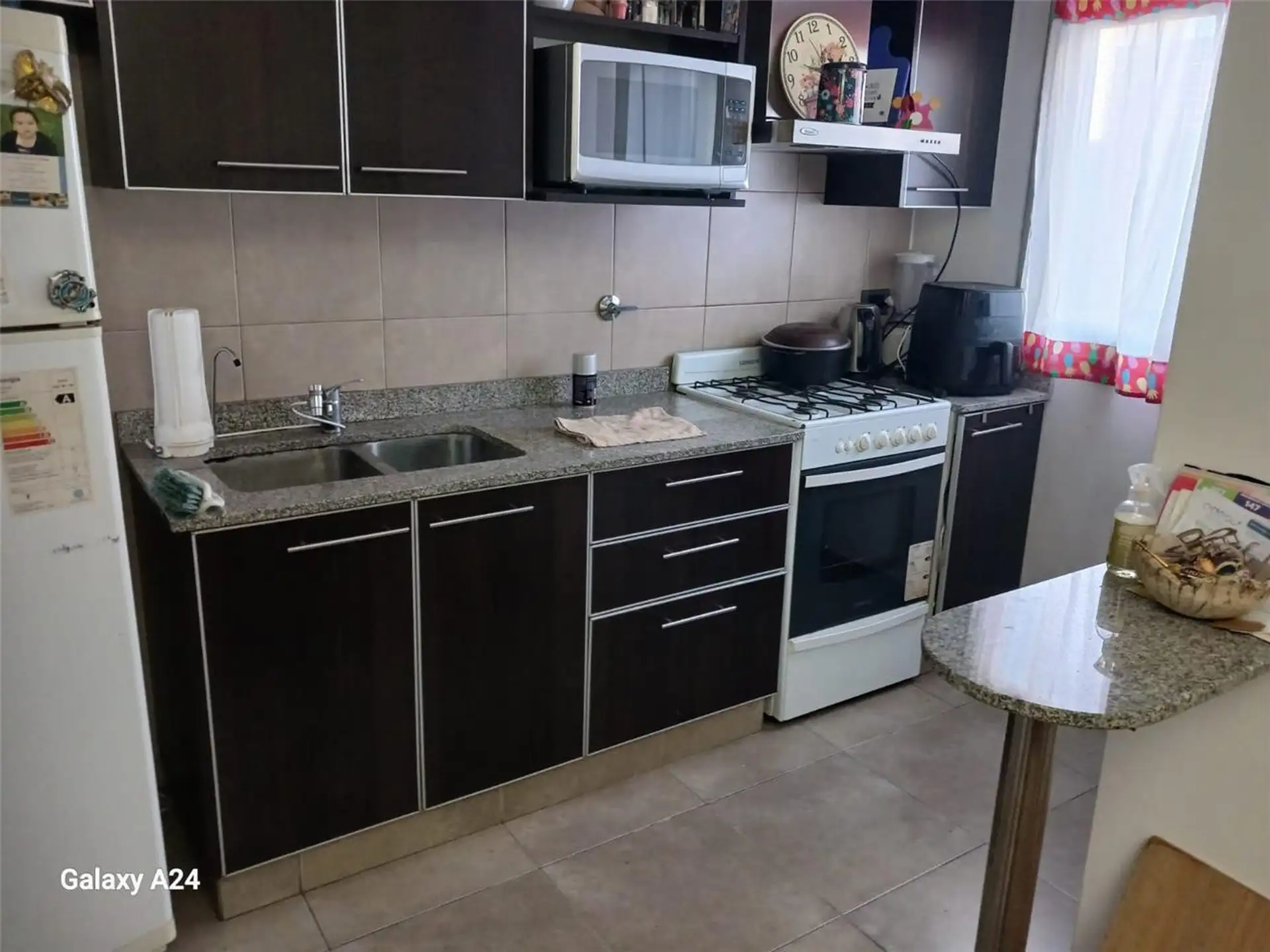 Balcony, parquet floors and separate kitchen
