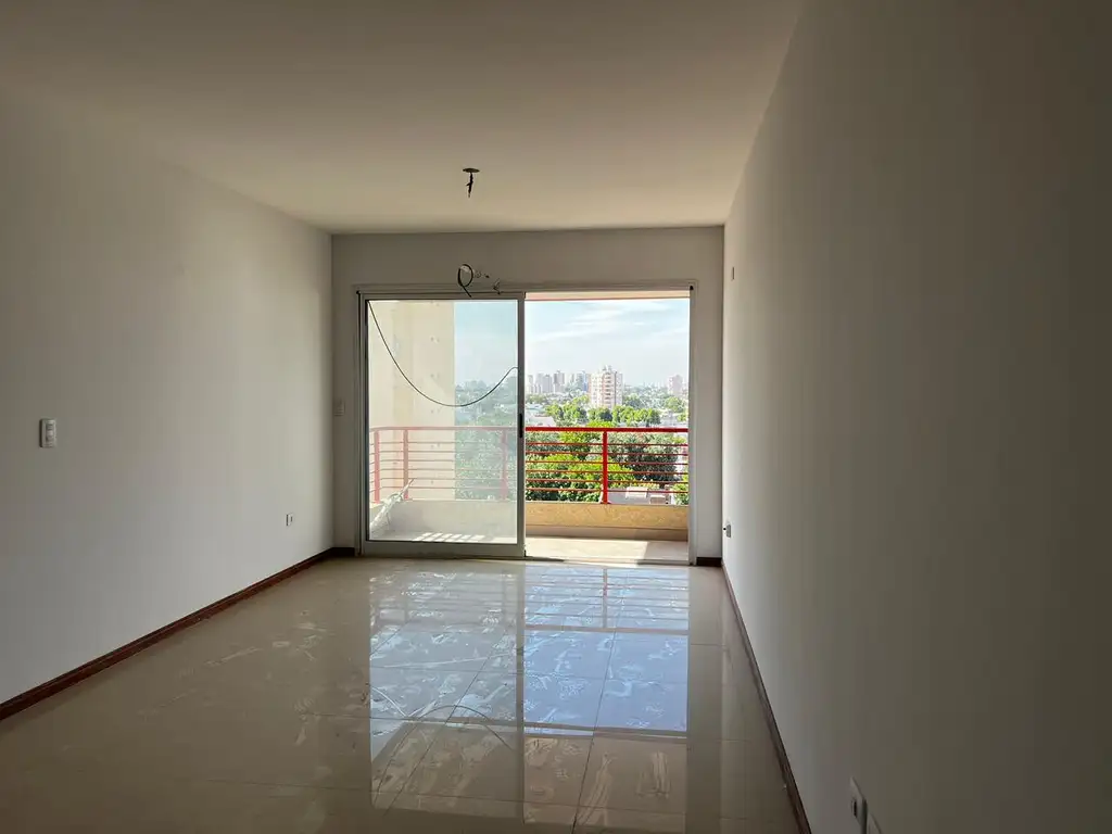 North-facing studio with balcony