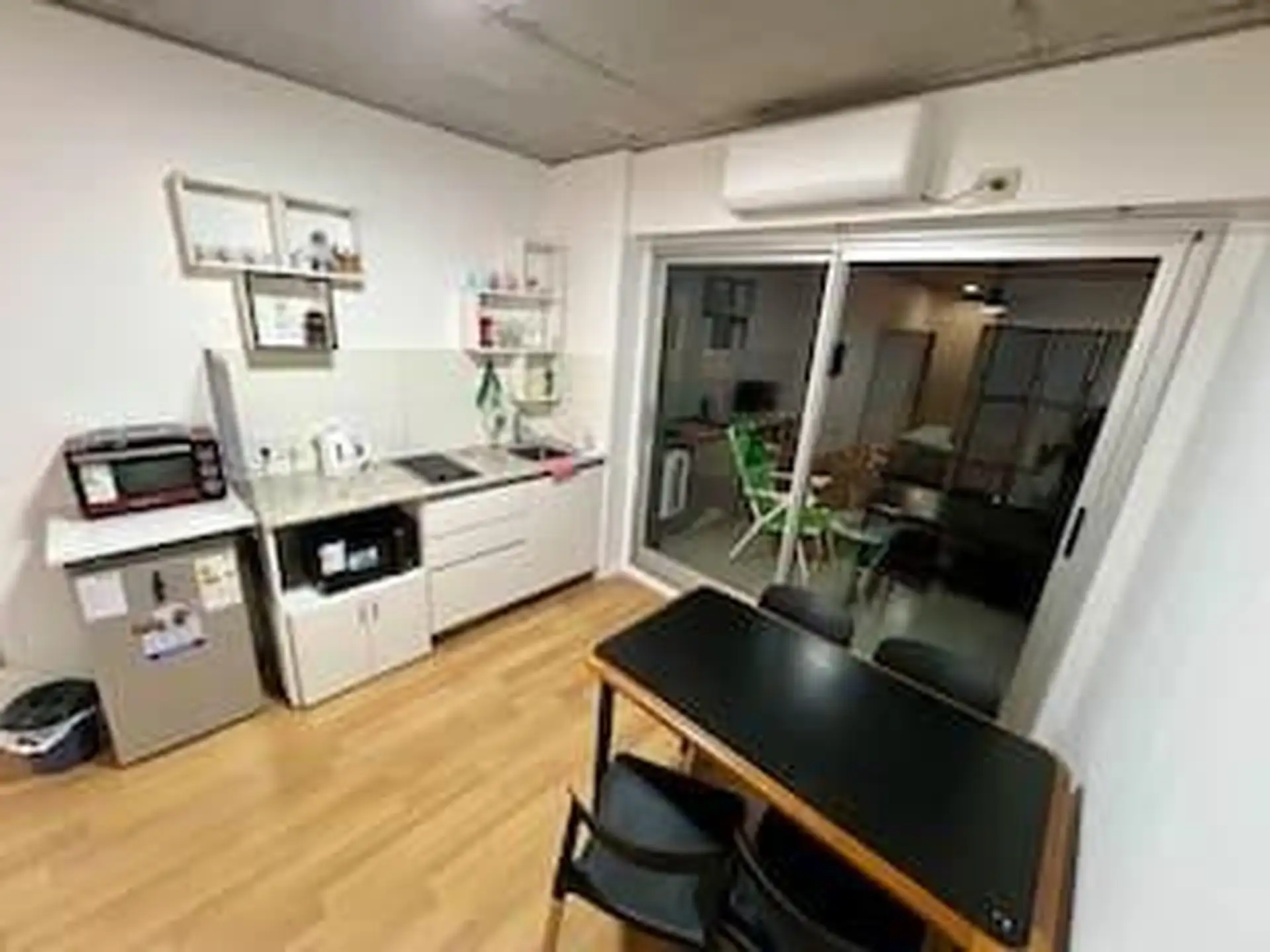 Studio with balcony and furnished