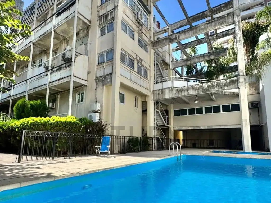 1st floor with balcony and pool