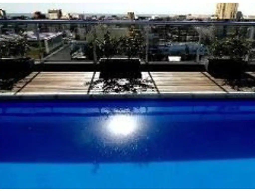 River-view balcony, pool and SUM