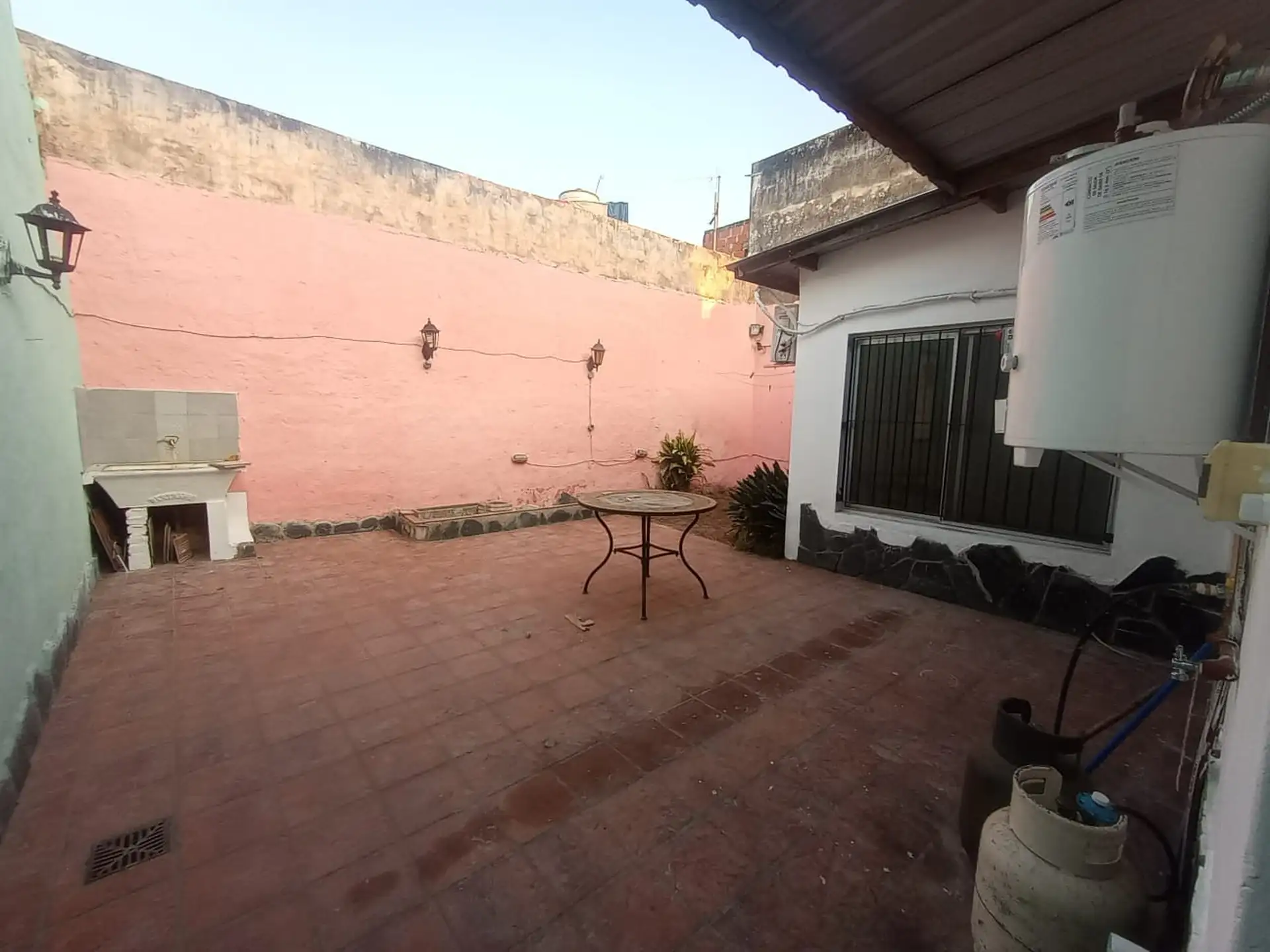 Back house with patio