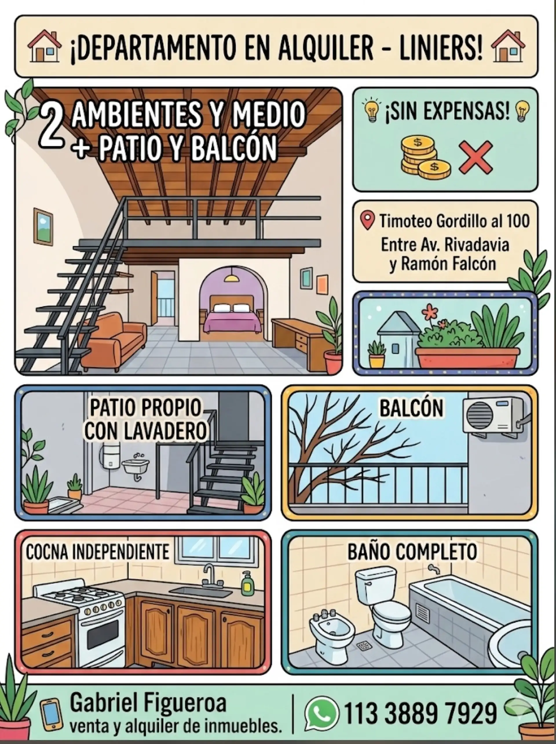 Departamento en Alquiler en Liniers, Capital Federal