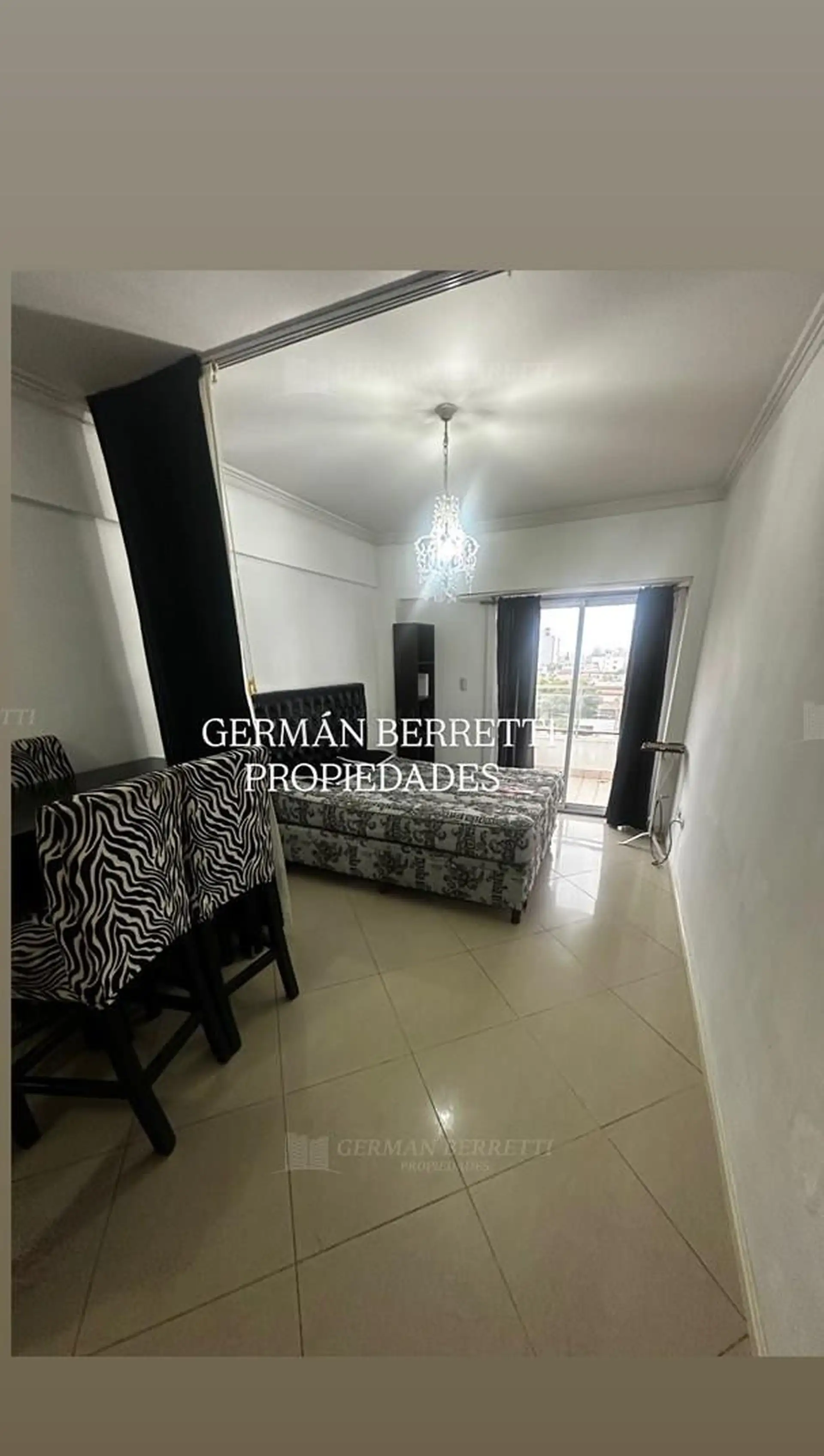 Furnished studio with balcony
