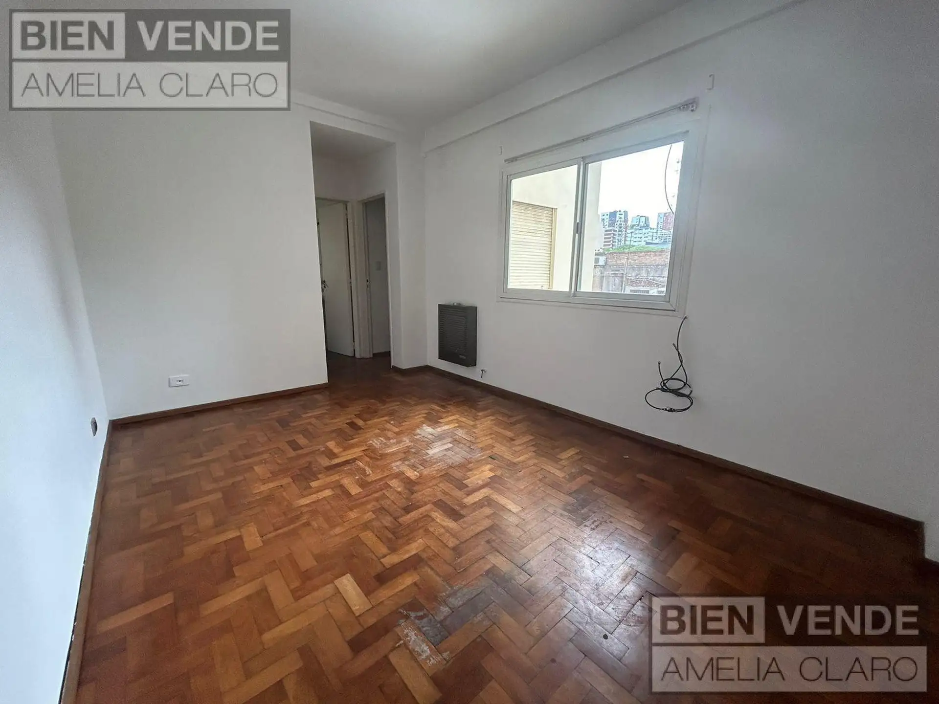 40 m², parquet y bañera