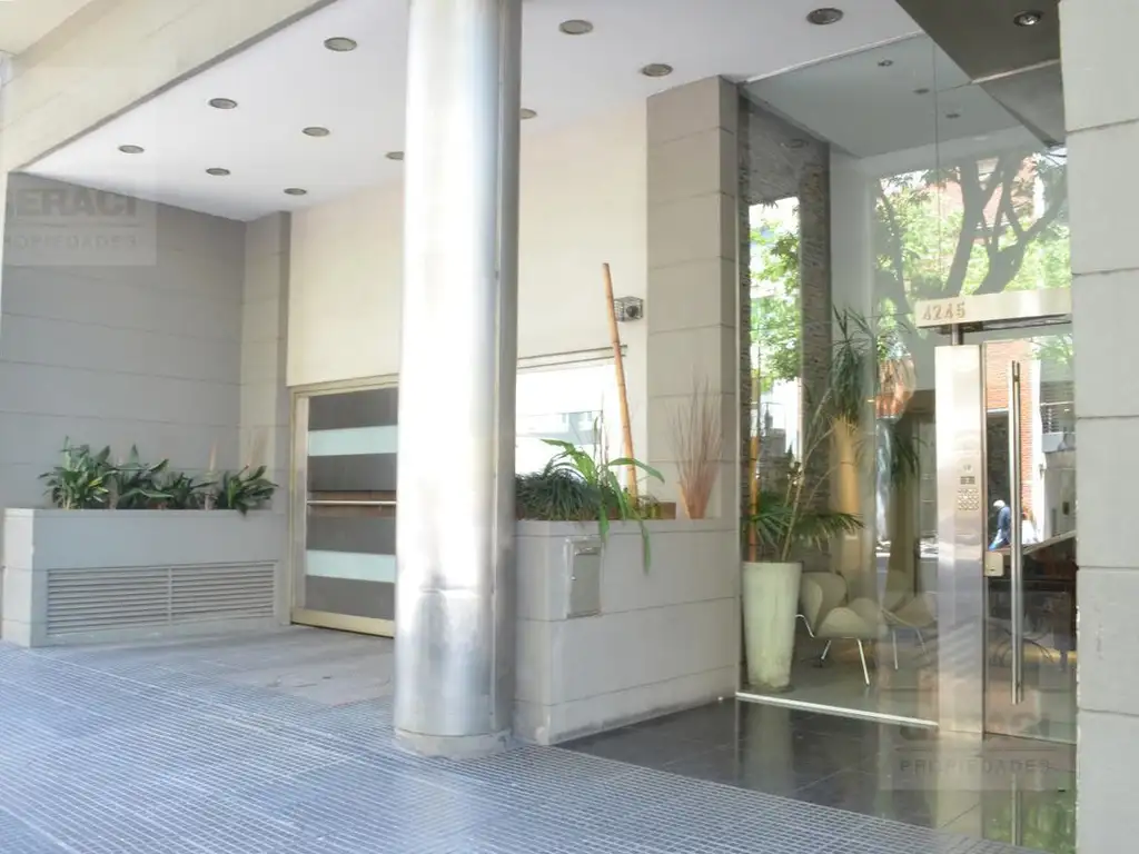 Double-height, balcony and pool