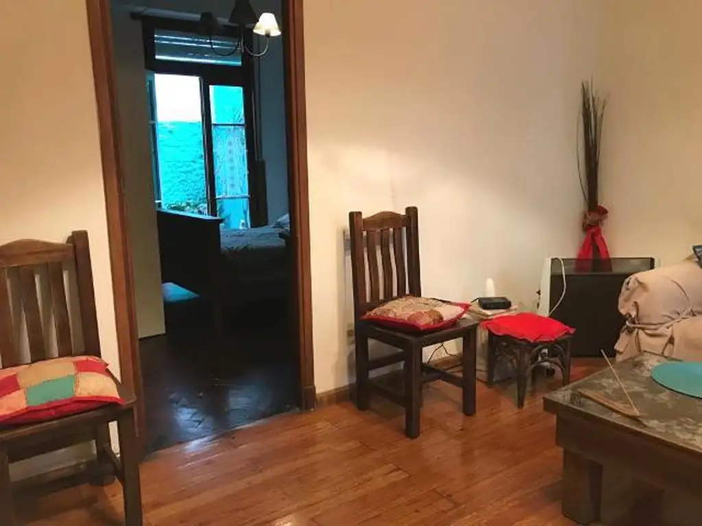2 ambientes amoblado con patio