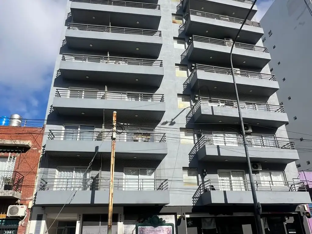 Studio with balcony and view