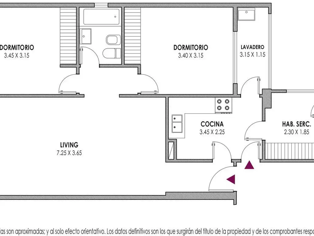 4to piso con balcón corrido