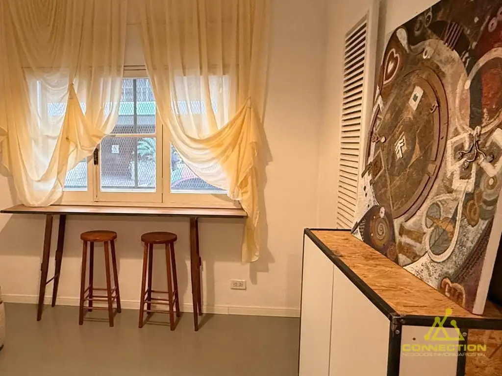 Monoambiente equipado, 23 m²