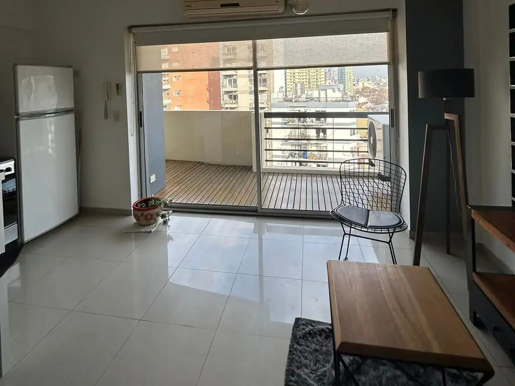 11th-floor studio with balcony