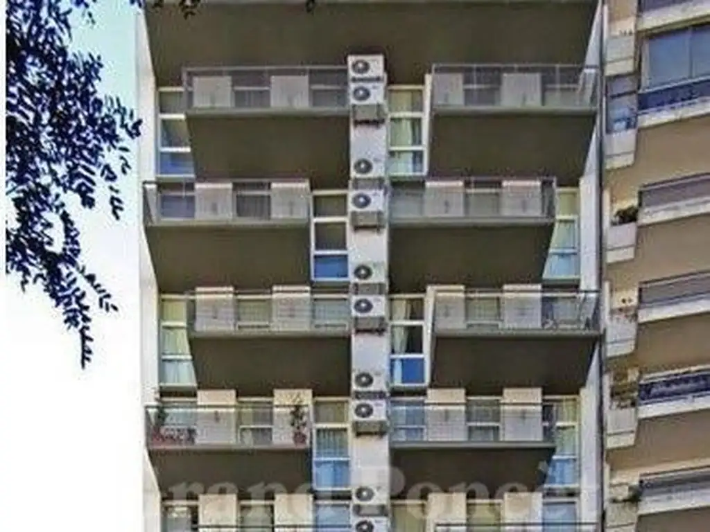 Studio with long balcony