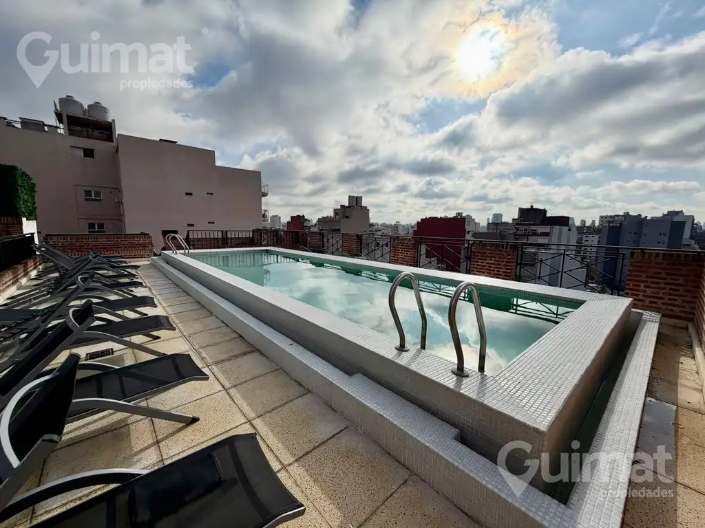 Furnished studio with balcony