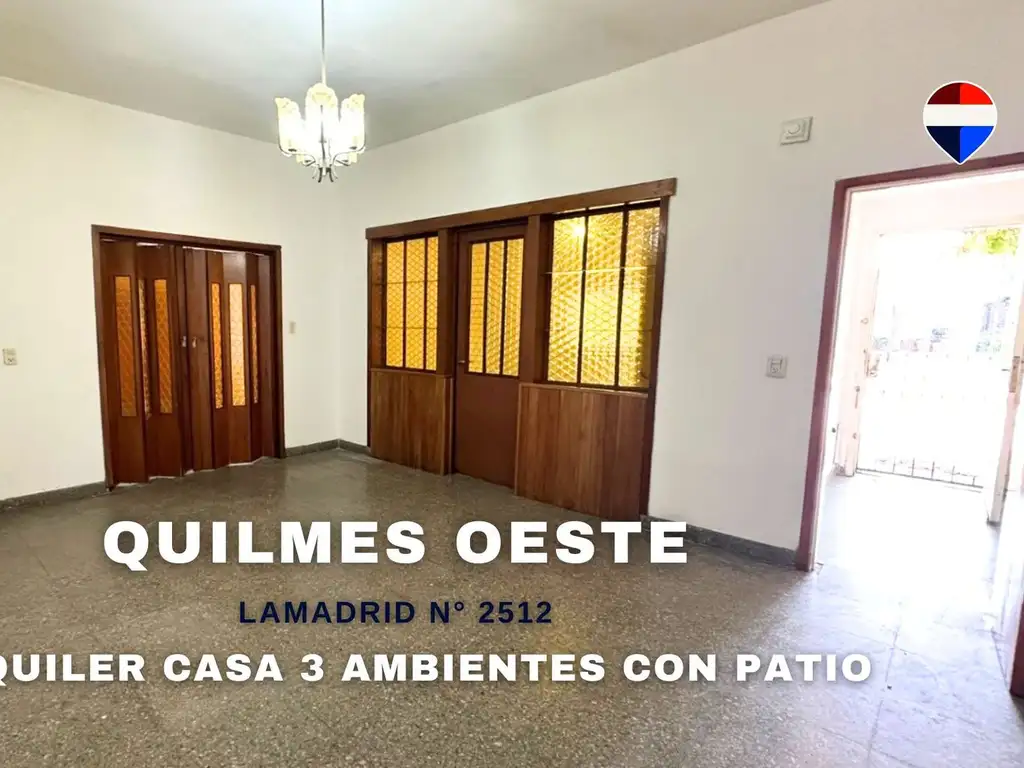 Casa 3 ambientes con patio