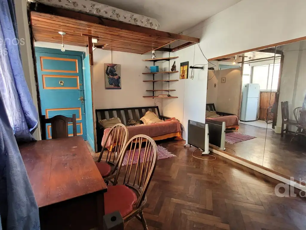 1 ambiente amoblado con terraza