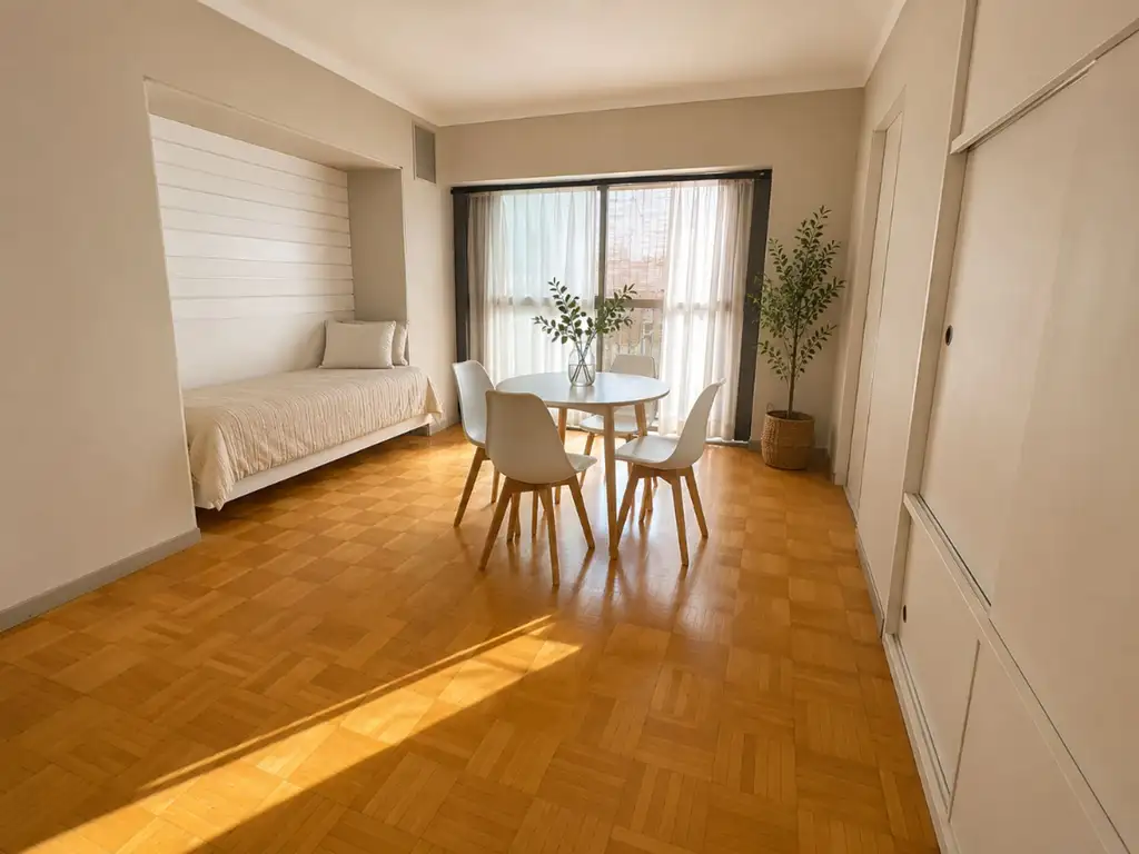 10th-floor studio with balcony