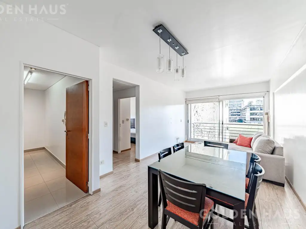 2 ambientes con balcón y amenities