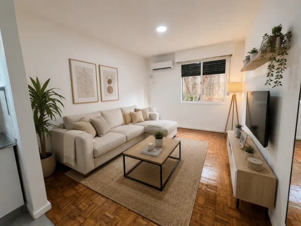 Planta baja con patio y A/C