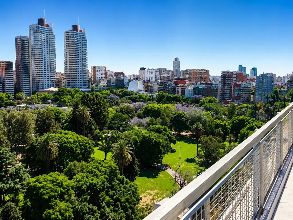 14° piso con balcón corrido
