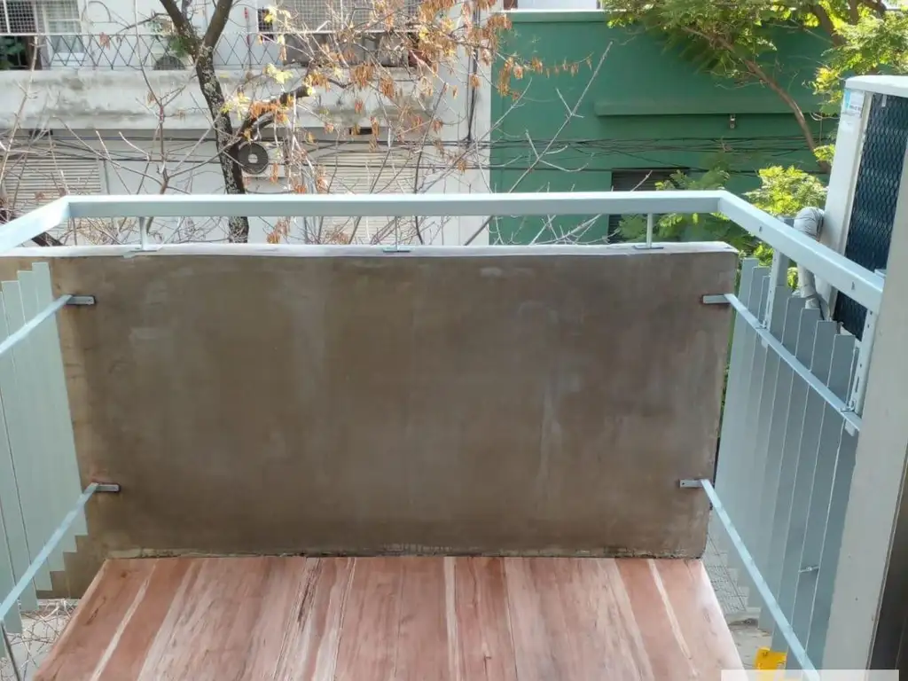 Studio com varanda e terraço