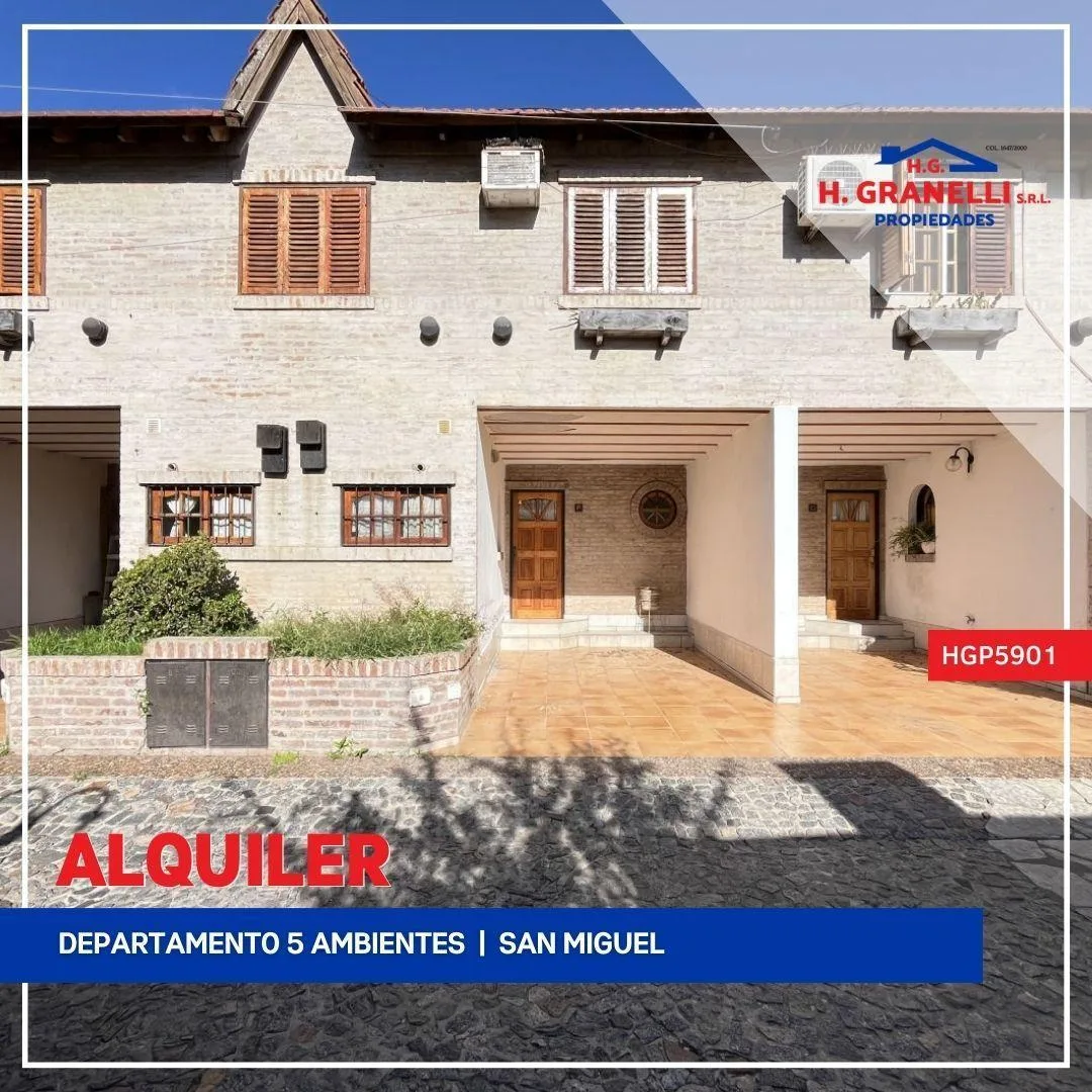 Departamento triplex de 5 ambientes en San Miguel