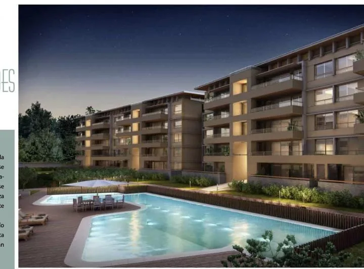 Трёхкомнатная квартира без мебели в Victoria