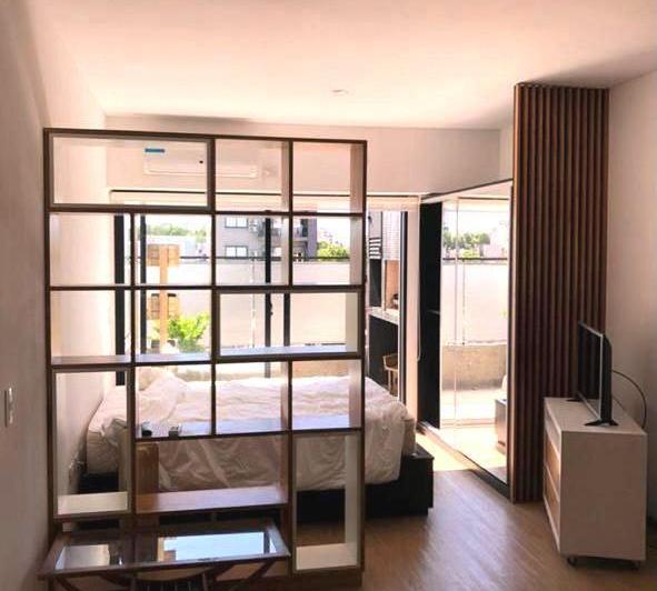 Departamento monoambiente con balcón y parrilla en Villa Ortúzar