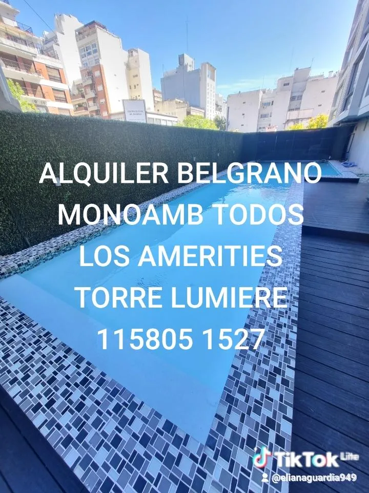 Studio apartment with balcony in Belgrano