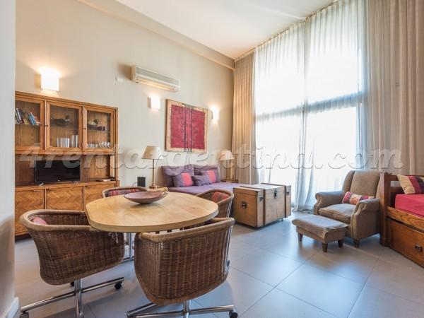 Furnished studio apartment for short-term rental in San Telmo