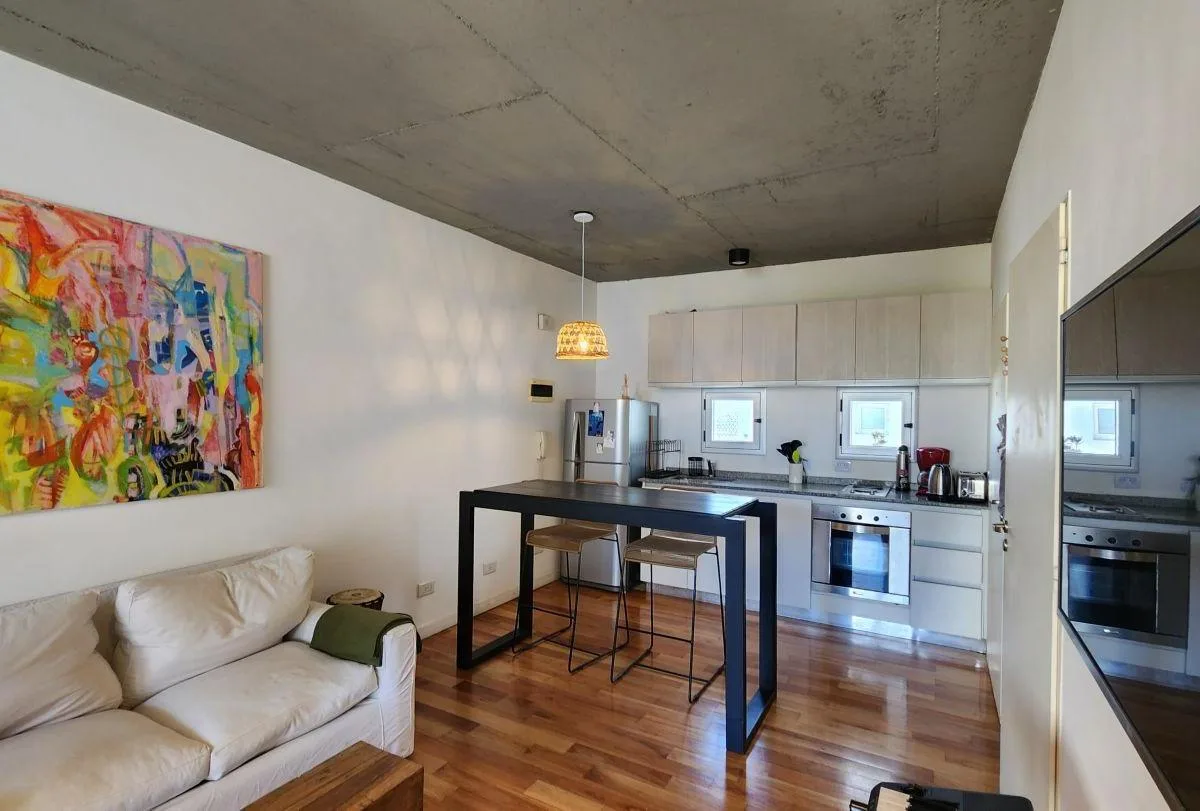 Furnished studio apartment with balcony in Villa Urquiza