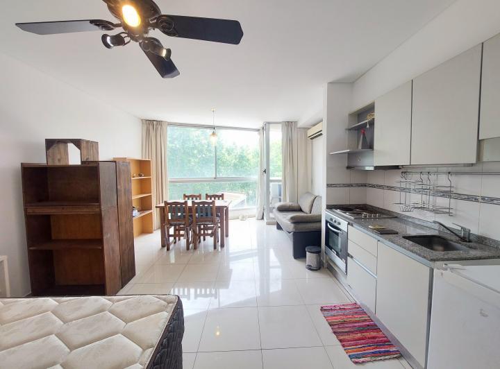 Квартира-студия с балконом на улицу в Villa del Parque