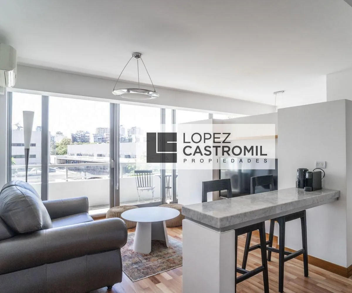 Studio with balcony and amenities