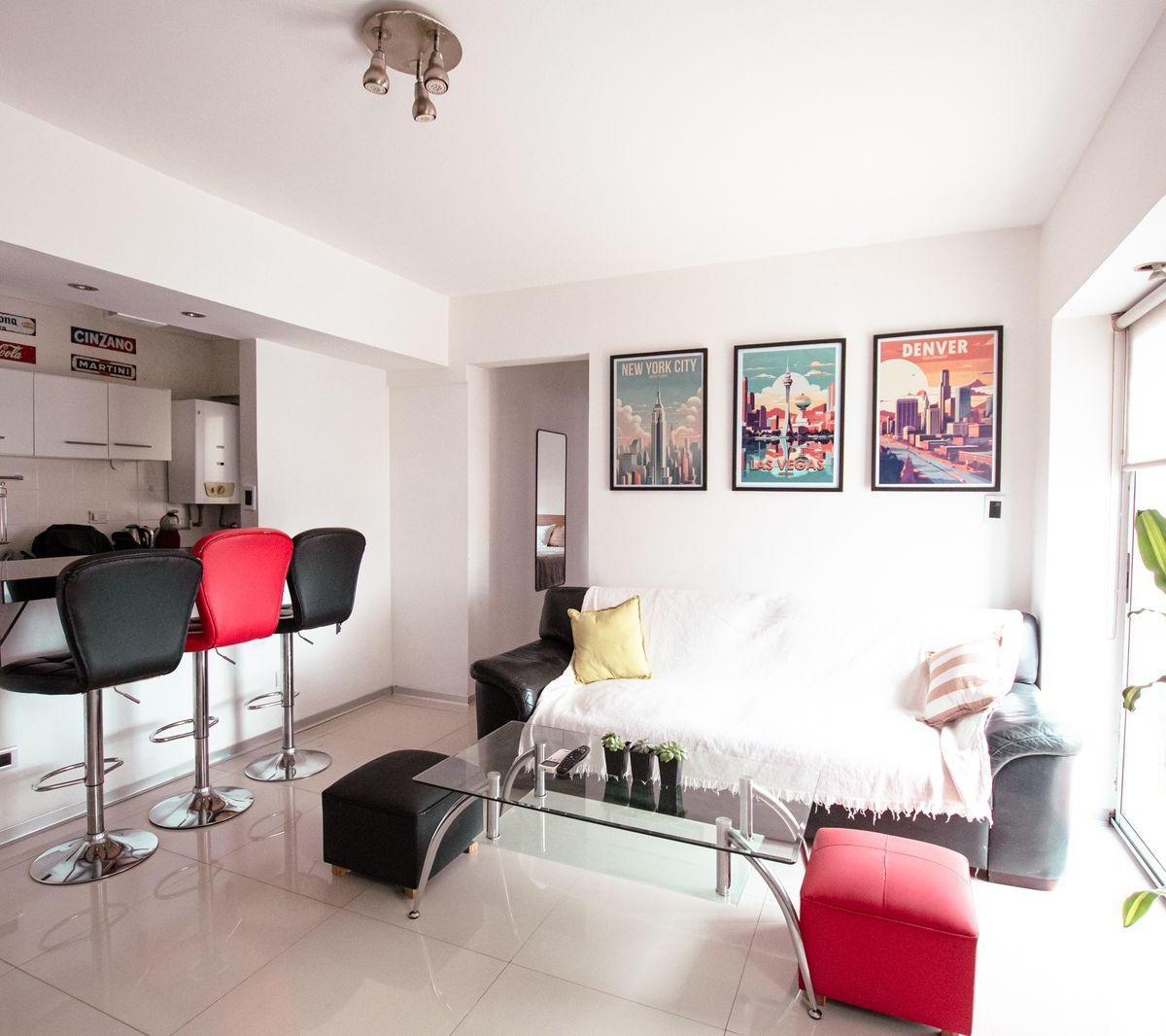 Квартира с 1 спальней, балконом и зоной гриля в Núñez