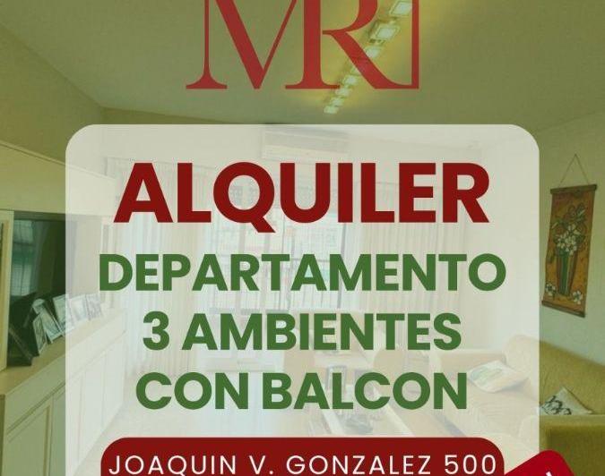 Departamento amoblado de 3 ambientes con balcón en Floresta