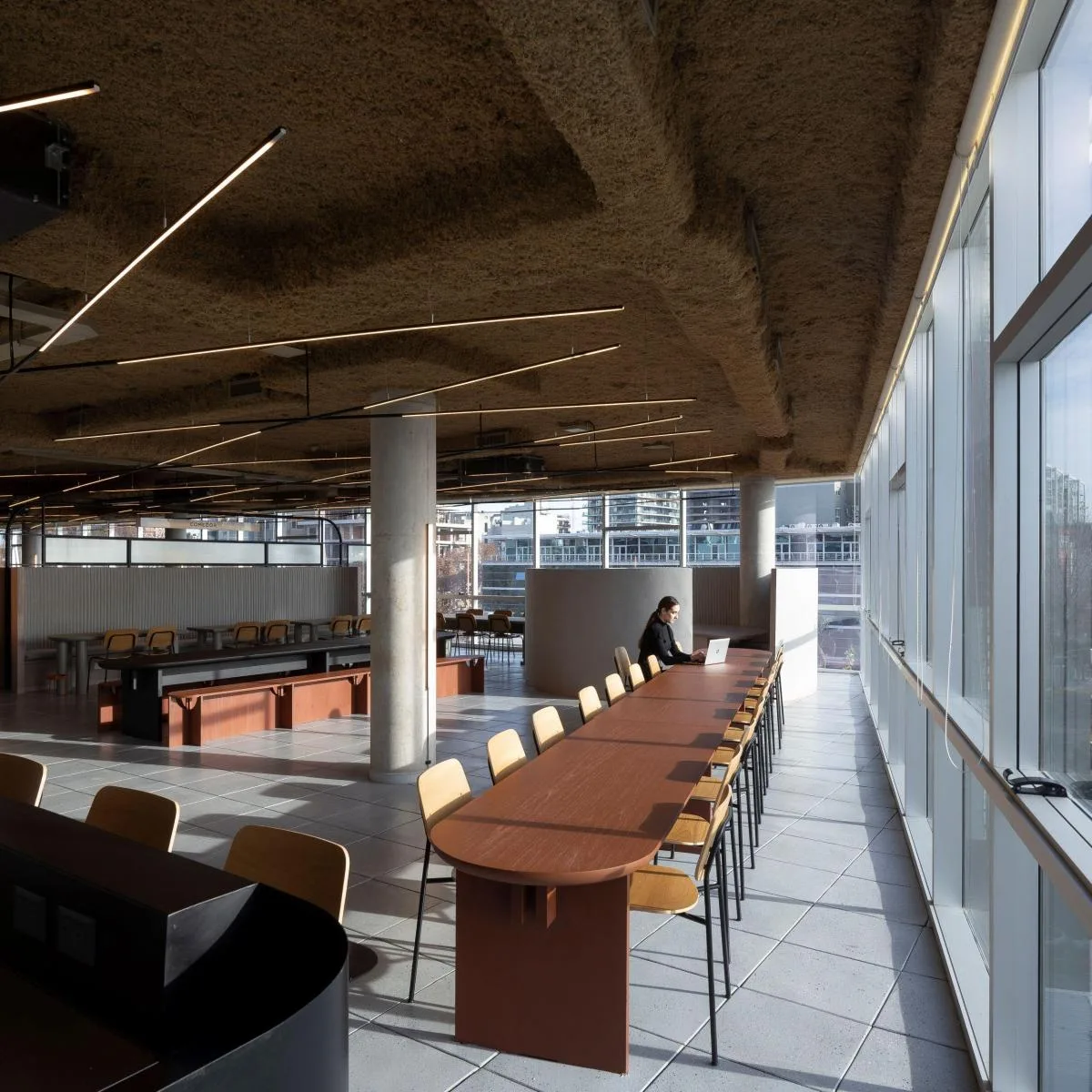 3rd-floor office floor with parking