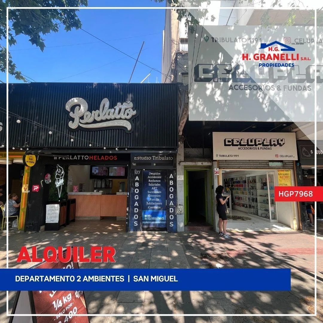 Departamento 2 Ambientes. | Concejal Tribulato Al 1100