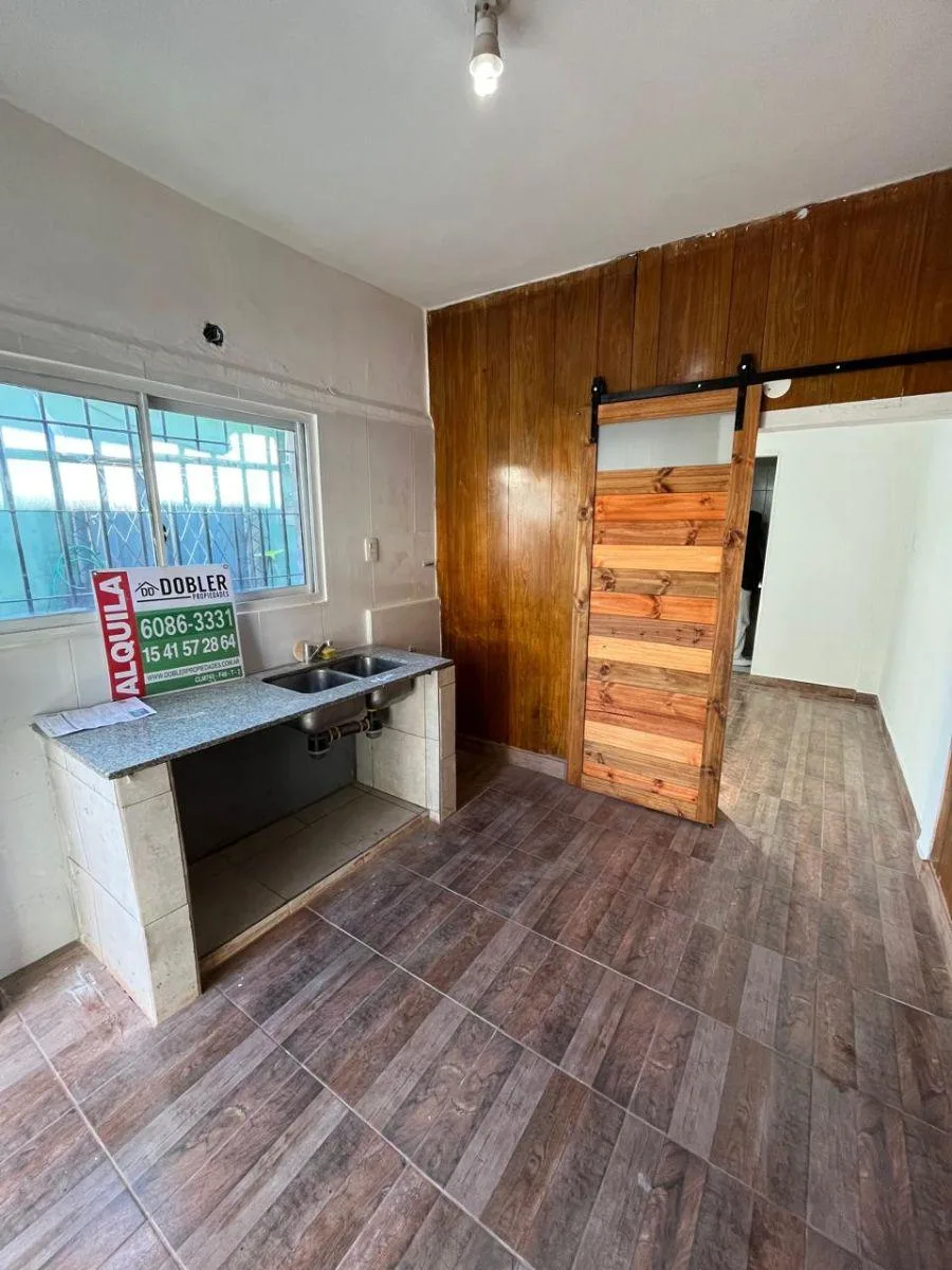 Frente, cocina integrada, 20 m²