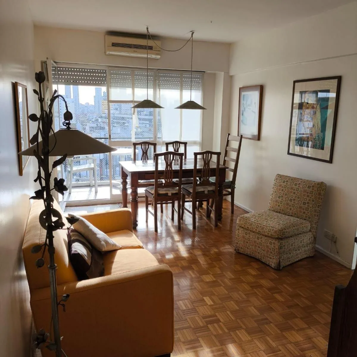 Apartamento de 3 ambientes mobiliado em Palermo