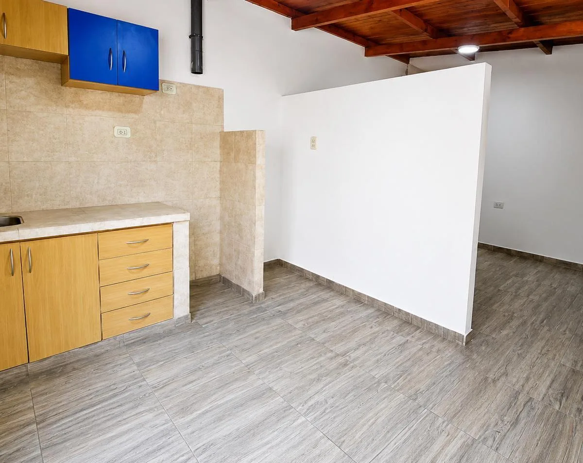 Split studio with walk-in closet