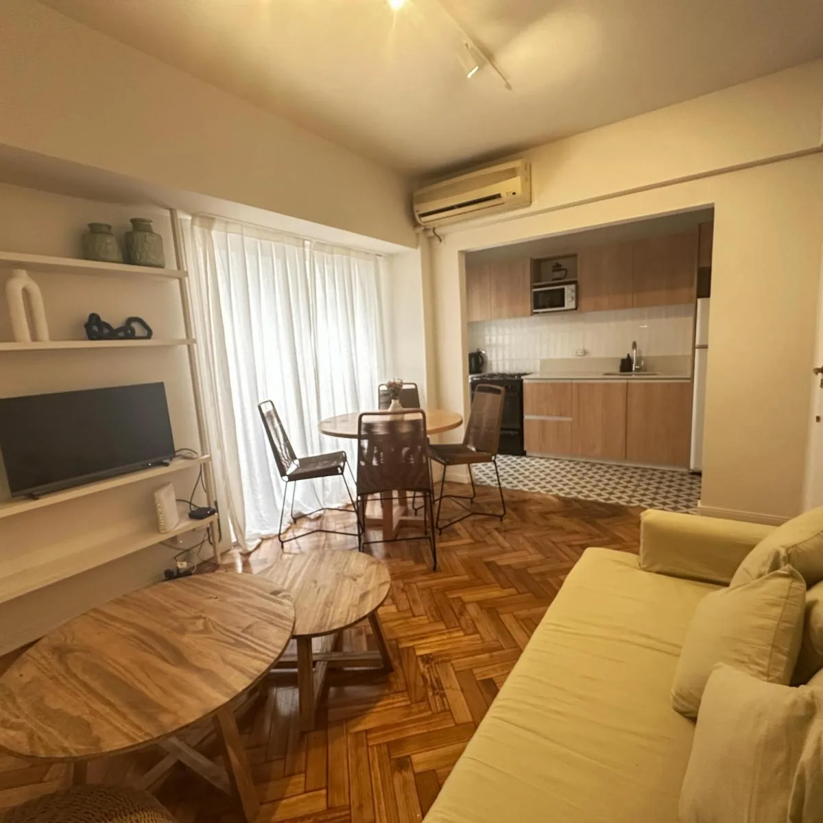 Apartamento de dois ambientes mobiliado em Recoleta
