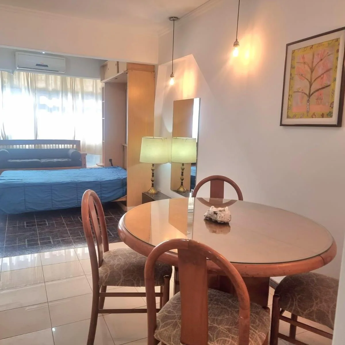 Kitnet mobiliada na Av. Santa Fe em Retiro