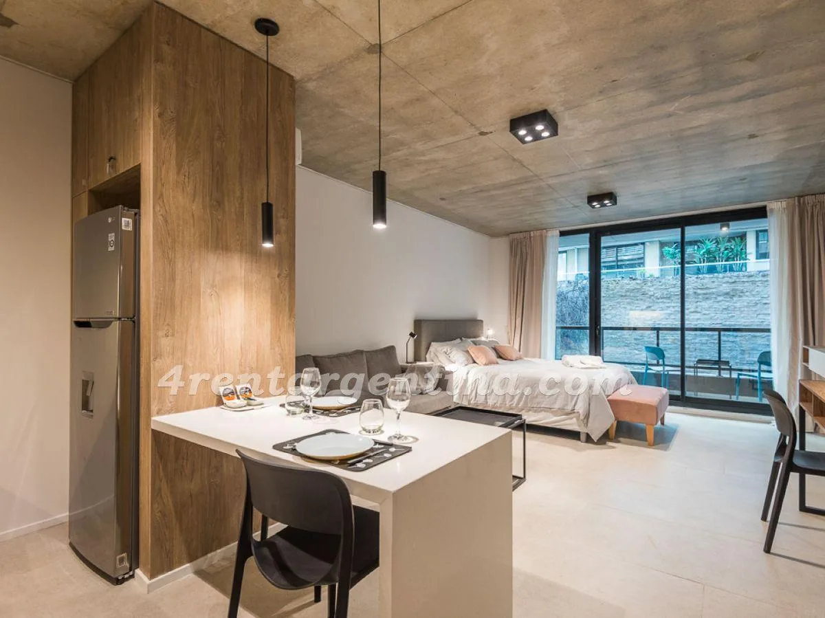 Departamento monoambiente amoblado para 3 personas en Palermo Hollywood