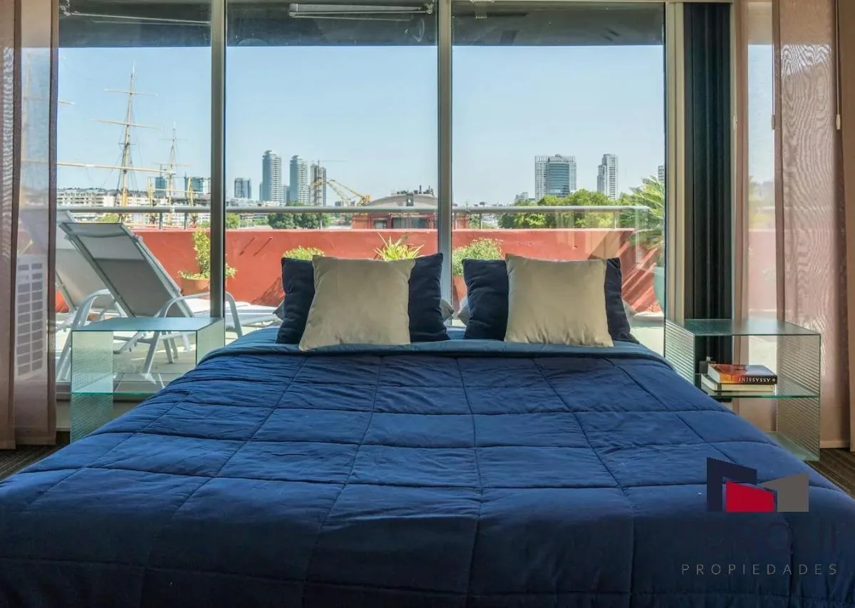 Loft mobiliado com 1 dormitório em Puerto Madero, com terraço privado