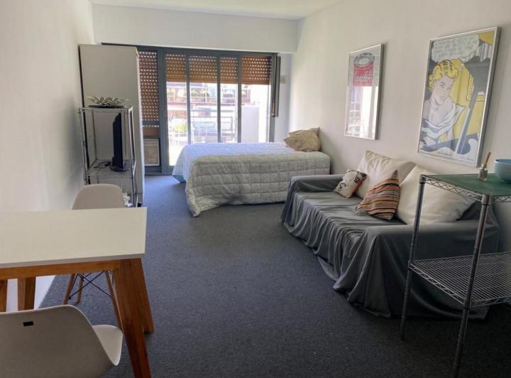 Furnished studio with terrace balcony in Retiro