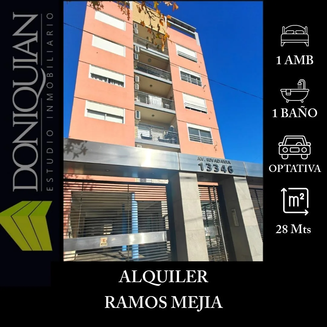 Monoambiente al frente sobre Av. Rivadavia en La Matanza